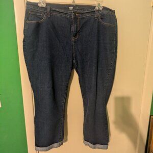 Old Navy Capri length jeans with cuff - size 18